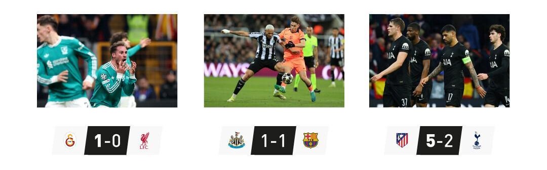 9393体育官方网站-自22-23赛季以来首次，英超六队欧冠1/8决赛首回合均未能取胜